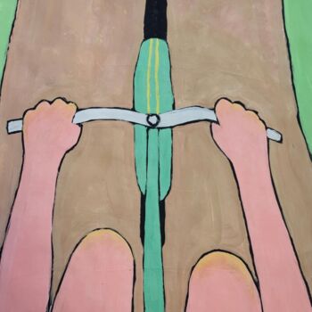 Peinture intitulée "Bicycle artwork wit…" par Pavlo Ponomarenko, Œuvre d'art originale, Acrylique