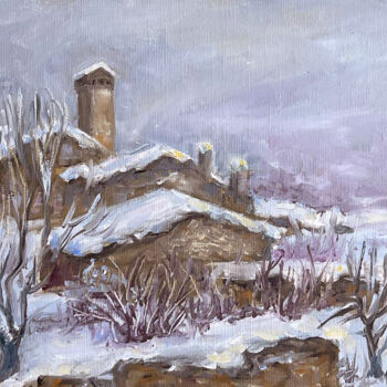 Картина под названием "Plein air study Sva…" - Sasha Tovstik, Подлинное произведение искусства, Масло Установлен на картон