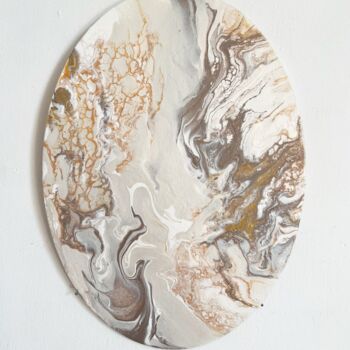 "Fluid art. Marble t…" başlıklı Tablo Larisa Zaytseva tarafından, Orijinal sanat, Akrilik Karton üzerine monte edilmiş