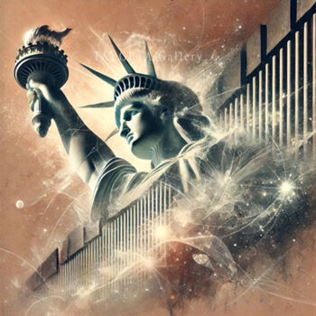 "The Fracture of Fre…" başlıklı Dijital Sanat Ziqi Yu (Fanfu) tarafından, Orijinal sanat, Mürekkep püskürtmeli artwork_cat.…