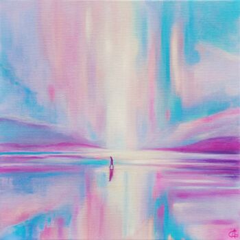 Painting titled "Color Symphony. The…" by Anna Gorlight, Original Artwork, Oil Mounted on Wood Stretcher frame