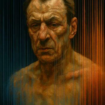 "Ritratto Spettrogra…" başlıklı Dijital Sanat Giuseppe Cristadoro tarafından, Orijinal sanat, AI tarafından oluşturulan görü…