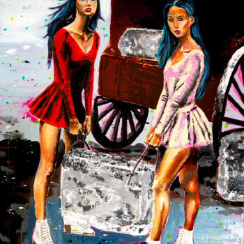 "French School - Por…" başlıklı Tablo Bazévian Delacapucinière tarafından, Orijinal sanat, Petrol Ahşap Sedye çerçevesi üzer…