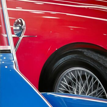 Painting titled "CITROEN 2 cv AUSTIN…" by Gilbert Duchamp, Original Artwork, Acrylic