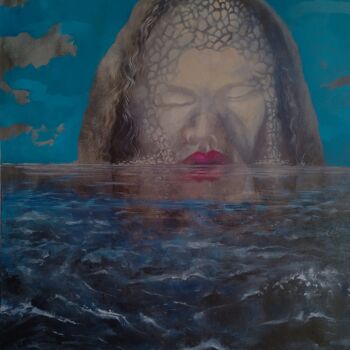 "Circe" başlıklı Tablo Claudio Marani tarafından, Orijinal sanat, Petrol Ahşap Sedye çerçevesi üzerine monte edilmiş