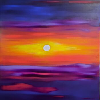 "Coucher de soleil" başlıklı Tablo Marie-Christine Maudet tarafından, Orijinal sanat, Akrilik Ahşap Sedye çerçevesi üzerine…