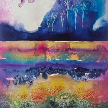 "The Forest of Flyin…" başlıklı Tablo Evgenia Smirnova tarafından, Orijinal sanat, Suluboya