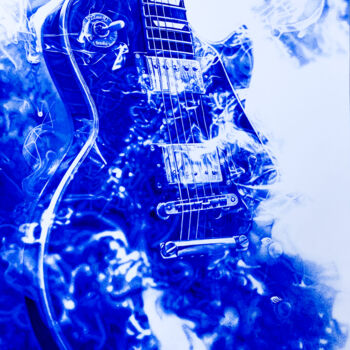 "La Guitare en Feu" başlıklı Resim Ananou tarafından, Orijinal sanat, Tükenmez kalem