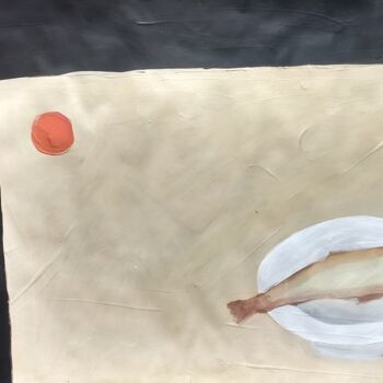 Peinture intitulée "Still life with fis…" par Pavlo Ponomarenko, Œuvre d'art originale, Acrylique