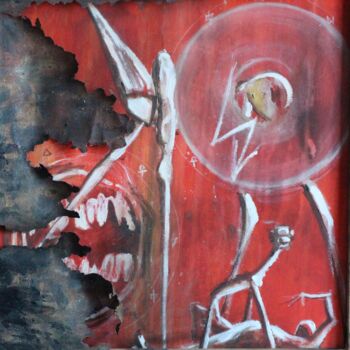 "God eat God" başlıklı Tablo Mark Barrable tarafından, Orijinal sanat, Petrol