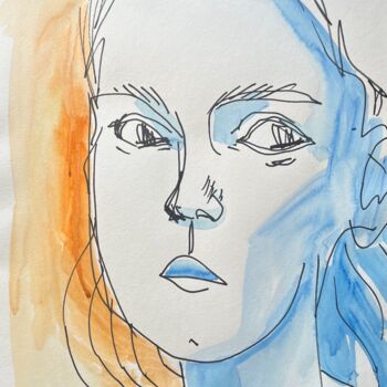 "Simple sketch of wo…" başlıklı Tablo Larisa Zaytseva tarafından, Orijinal sanat, Işaretleyici