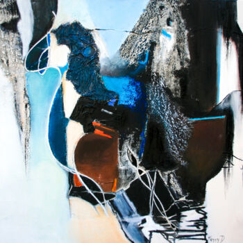 "Réminiscences" başlıklı Tablo Françoise Dandelot tarafından, Orijinal sanat, Akrilik Ahşap Sedye çerçevesi üzerine monte ed…