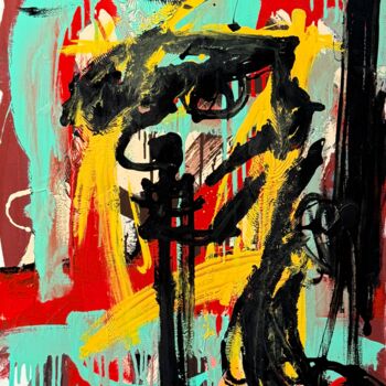 "1998. Serie “Femme…" başlıklı Tablo Lluís Cots tarafından, Orijinal sanat, Emaye Ahşap Sedye çerçevesi üzerine monte edilmiş