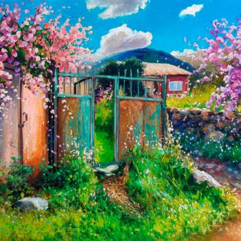 Peinture intitulée "Calm of the Wild" par Mariya Zhakupova, Œuvre d'art originale, Acrylique