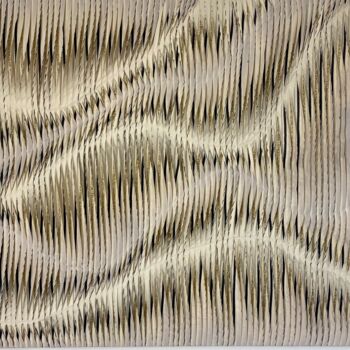 纺织艺术 标题为“Tableau sculpture a…” 由Yasmina Kijek, 原创艺术品, 布 安装在木质担架架上