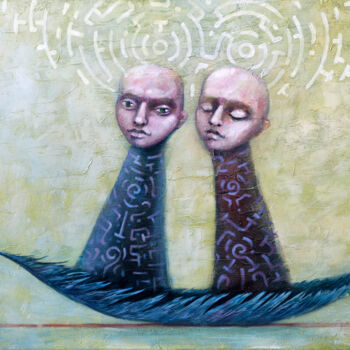 Malarstwo zatytułowany „"Лабиринт судьбы  "” autorstwa Volodymyr Gusiev, Oryginalna praca, Akryl