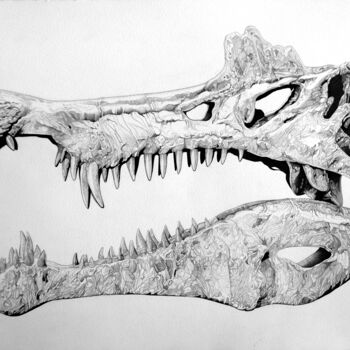 "SpinoDots" başlıklı Resim Dimitri Prévot tarafından, Orijinal sanat, Mürekkep