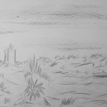 "Phare de l' Espigue…" başlıklı Resim Roberto Urbano tarafından, Orijinal sanat, Kalem