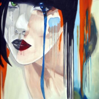 Peinture intitulée "Portrait of a Woman" par Svetlana Bagdasaryan, Œuvre d'art originale, Huile Monté sur Châssis en bois