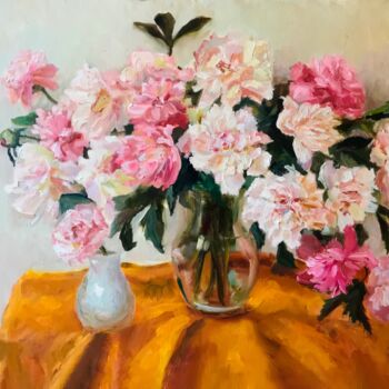 Peinture intitulée "Garden’s Secret" par Mariya Zhakupova, Œuvre d'art originale, Huile