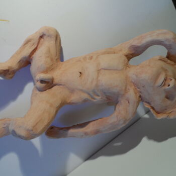 "poupette5" başlıklı Heykel Geneviève Durantou tarafından, Orijinal sanat, Terracotta