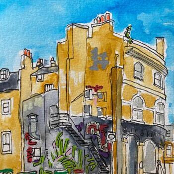 "old blue last" başlıklı Tablo Frob tarafından, Orijinal sanat, Suluboya