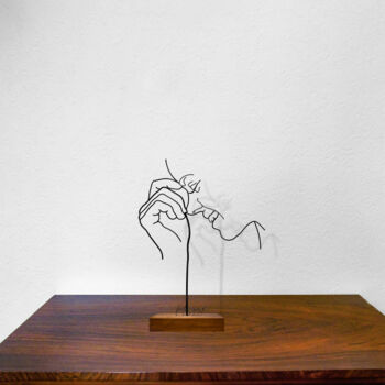 Sculpture titled "Ricordi" by Giancarlo Morandi, Original Artwork, Wire
