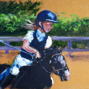 "Junge Jockey" başlıklı Tablo Svetlana Samovarova (SA.LANA) tarafından, Orijinal sanat, Petrol