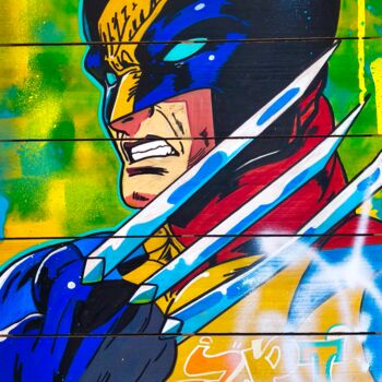 绘画 标题为“Street art "Wolveri…” 由Caronart, 原创艺术品, 丙烯