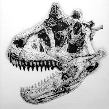 "CarnoDots" başlıklı Resim Dimitri Prévot tarafından, Orijinal sanat, Mürekkep