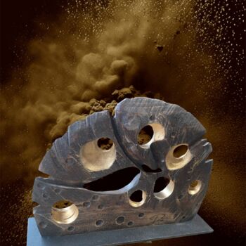 "Fragment d'Astéroïde" başlıklı Heykel Doa Artistic tarafından, Orijinal sanat, Ahşap