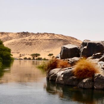 Photography titled "Egypte - le Nil et…" by Christian Ebel, Original Artwork, Digital Photography