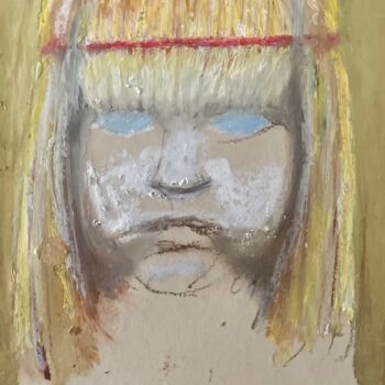 "Midsommar" başlıklı Resim Nicolas Hervieu tarafından, Orijinal sanat, Balmumu Karton üzerine monte edilmiş