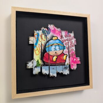 Malarstwo zatytułowany „Cartman, je vous em…” autorstwa Sufyr, Oryginalna praca, Akryl Zamontowany na Karton