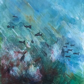"Original Ocean Wate…" başlıklı Tablo Betül Yüksel tarafından, Orijinal sanat, Suluboya