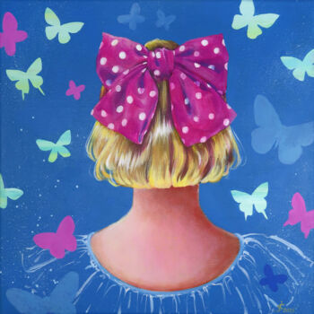 Peinture intitulée "Butterfly flight" par Svetlana Iskoskikh, Œuvre d'art originale, Acrylique Monté sur Châssis en bois