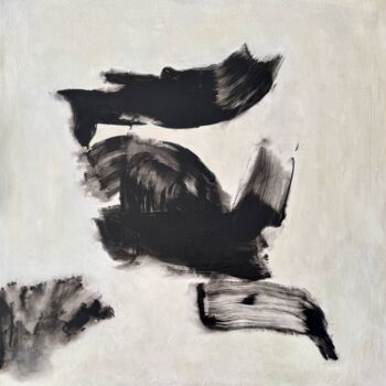 "Blanc,noir" başlıklı Tablo Farid Bellal tarafından, Orijinal sanat, Akrilik Ahşap Sedye çerçevesi üzerine monte edilmiş