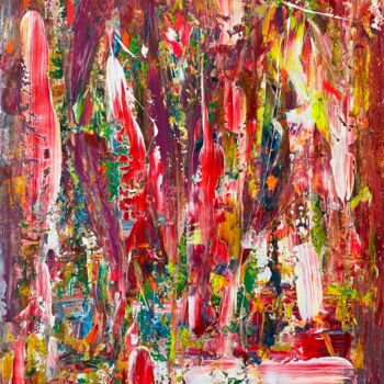 Картина под названием "Awaking of color" - Darya Nakvakina, Подлинное произведение искусства, Акрил