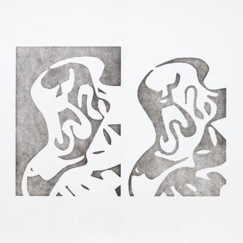 Printmaking titled "Série "Plus ou moin…" by Gabriel Grillot, Original Artwork, Engraving