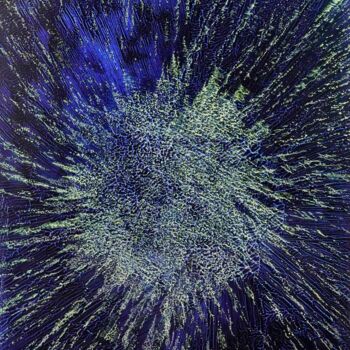 绘画 标题为“Tafelbild 3453” 由Volker W. Hamann, 原创艺术品, 颜料 安装在木板上