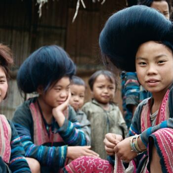 Photography titled "Vietnam - femmes en…" by Christian Ebel, Original Artwork, Analog photography