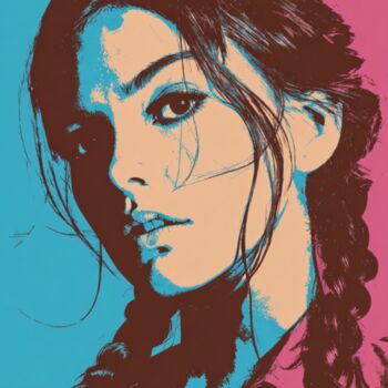 Painting titled "AUTUMN VIBES POPART" by Claudia Sauter (Poptonicart), Original Artwork, Acrylic