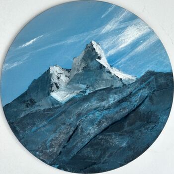 Картина под названием "New heights, textur…" - Julia Evpak, Подлинное произведение искусства, Акрил