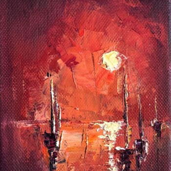 Ζωγραφική με τίτλο "Sunset Seascape wit…" από Eleonora Taranova, Αυθεντικά έργα τέχνης, Λάδι Τοποθετήθηκε στο Ξύλινο φορείο…