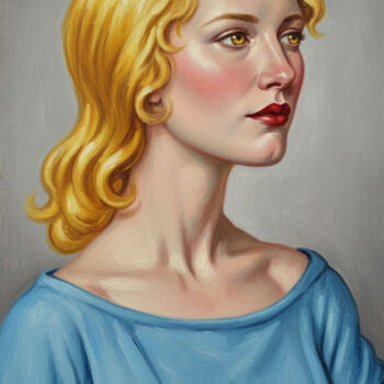 "La femme blonde2" başlıklı Dijital Sanat José Espiguinha tarafından, Orijinal sanat, Dijital Resim