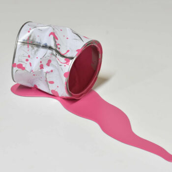 雕塑 标题为“Le vieux pot Rose” 由Yannick Bouillault, 原创艺术品, 树脂