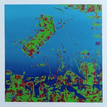 Peinture intitulée "Colored resume 1" par Stéphanie Lebeau, Œuvre d'art originale, Acrylique Monté sur Châssis en bois