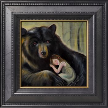 Ζωγραφική με τίτλο "Trust" από Lera Kirci, Αυθεντικά έργα τέχνης, Λάδι Τοποθετήθηκε στο Ξύλινο πάνελ