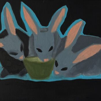 Malarstwo zatytułowany „Rats?” autorstwa Lidiya Kovalevich, Oryginalna praca, Pastel