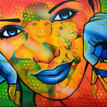 Peinture intitulée "balle de match" par Jeannette Guichard-Bunel, Œuvre d'art originale, Huile